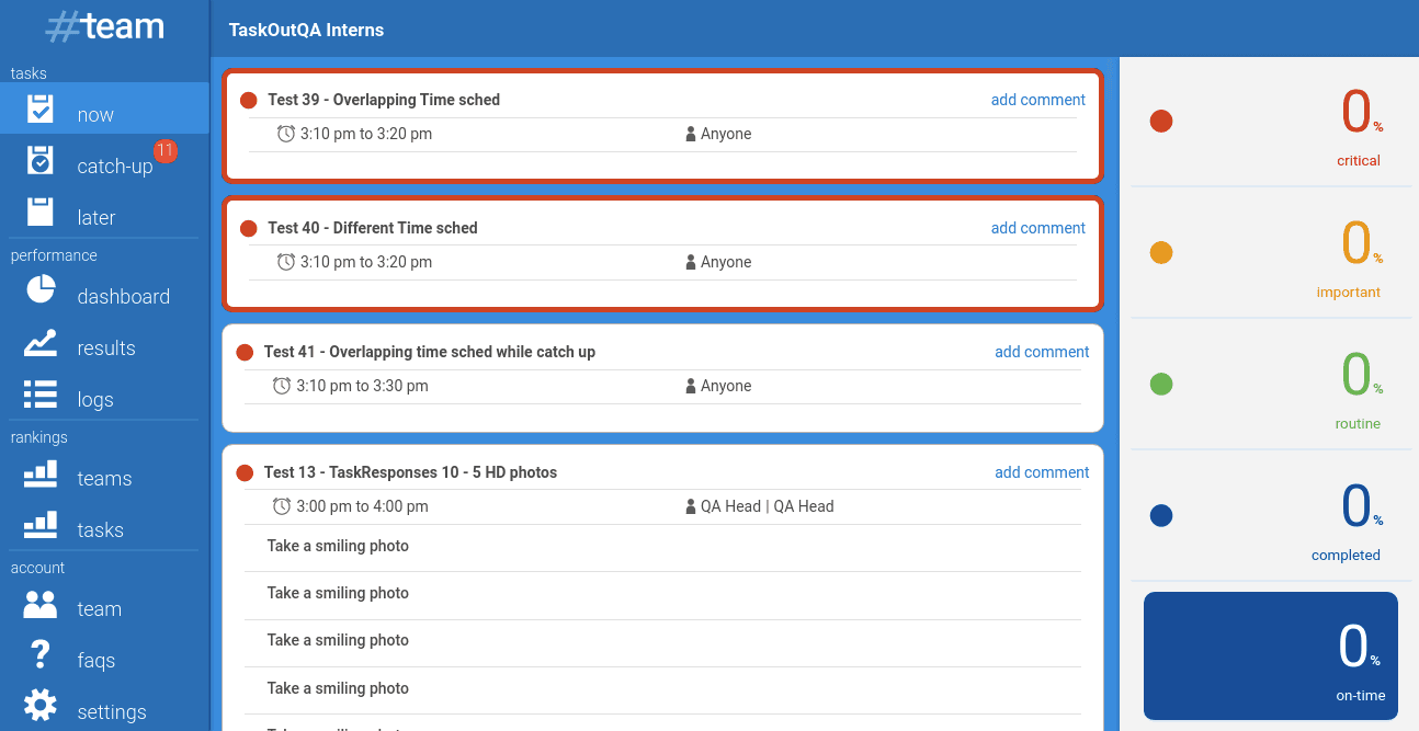 TaskOut Team App